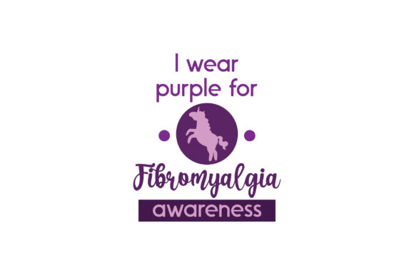 I Wear Purple for Fibromyalgia Awareness Awareness Craft Cut File By Creative Fabrica Crafts