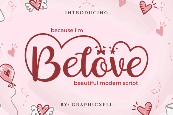 Belove Script & Handwritten Font By Graphicxell