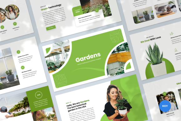 Gardening Keynote Template Graphic Presentation Templates By Graphue