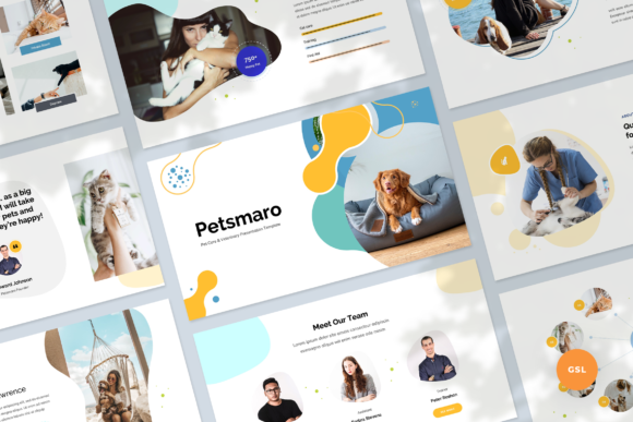Pet Care Google Slides Template Graphic Presentation Templates By Graphue