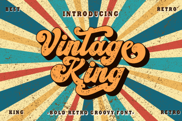 Vintage King Display Font By putracetol