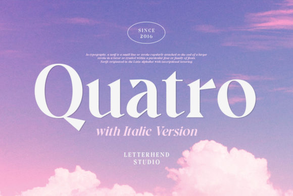 Quatro Serif Font By letterhend
