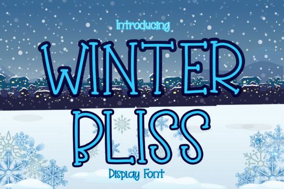 Winter Bliss Display Font By boogaletter