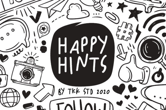 Happy Hints Display Font By tokokoo.studio