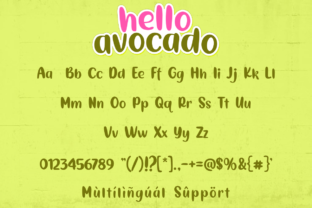 Hello Avocado Display Font By Deedeetype 2