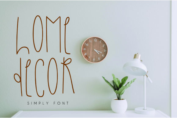 Home Decor Display Font By goodigital