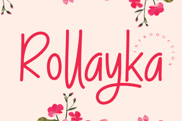 Rollayka Script & Handwritten Font By andikastudio