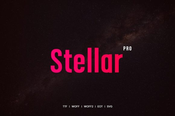 Stellar Sans Serif Font By Webhance
