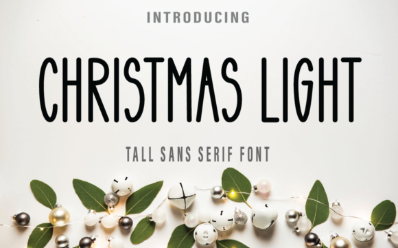 Christmas Light Sans Serif Font By Farz Studio