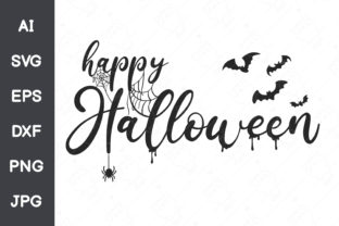 Happy Halloween Font Design Graphic Illustrations By FoxGrafy