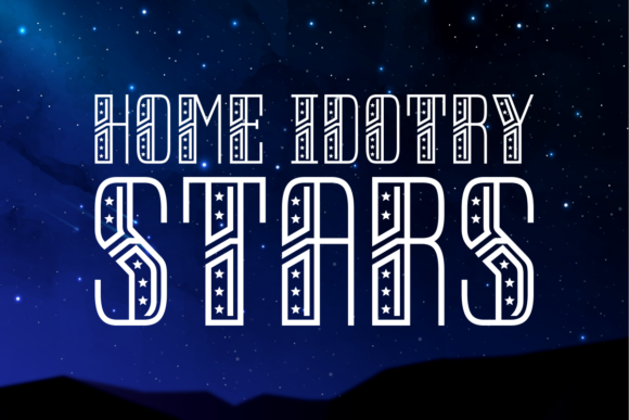 Home Idotry Stars Display Font By Situjuh