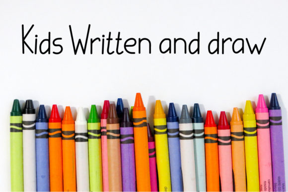 Kids Written Script & Handwritten Font By Designvector10