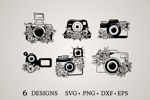 Camera Flower Svg Graphic Print Templates By Euphoria Design