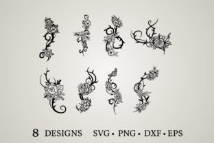 Flower Vine Svg Graphic Print Templates By Euphoria Design