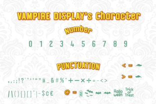 Halloween Vampire Display Font By numnim 3