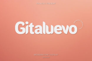 Gitaluevo Display Font By sartstudio 1