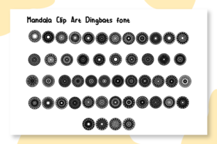 Mandala  Dingbats-Schriftarten Schriftart Von Ciriative 2