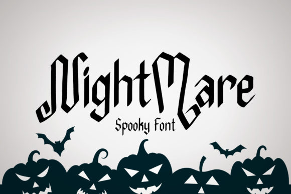 Nightmare Display Font By AquariiD