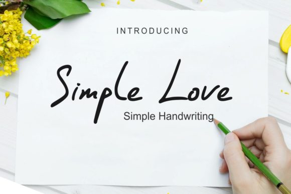 Simple Love Script & Handwritten Font By Pidco.art