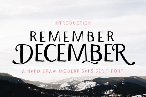 Remember December Display Font By Nico Muslib