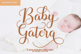 Baby Gatera Fuentes Caligráficas Fuente Por bungreja123 10