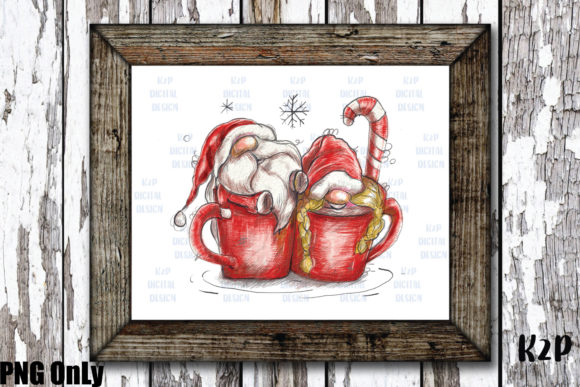 Sublimation Christmas Gnome Graphic Illustrations By KtwoP