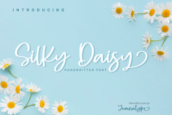 Silky Daisy Fontes Script Fonte Por Yumna_Type
