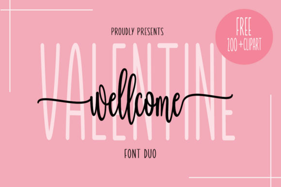 Wellcome Valentine Script & Handwritten Font By Fillo Graphic