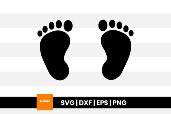 Baby Feet Svg Graphic Print Templates By Maumo Designs