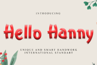 Hello Hanny Display Font By GiaLetter 1