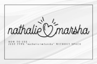 Nathalie Marsha Script & Handwritten Font By Doehantz Studio 7