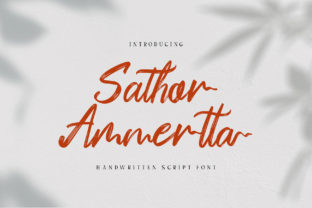 Sathor Ammertta Skript-Schriftarten Schriftart Von Alit Design 1