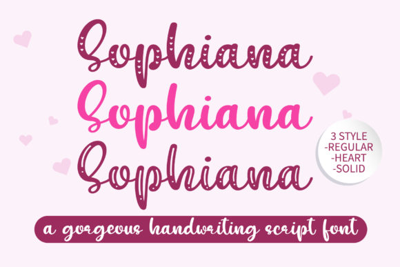 Sophiana Display-Schriftarten Schriftart Von BitongType