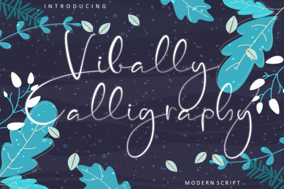 Vibally Calligraphy Script & Handwritten Font By Coretanletter
