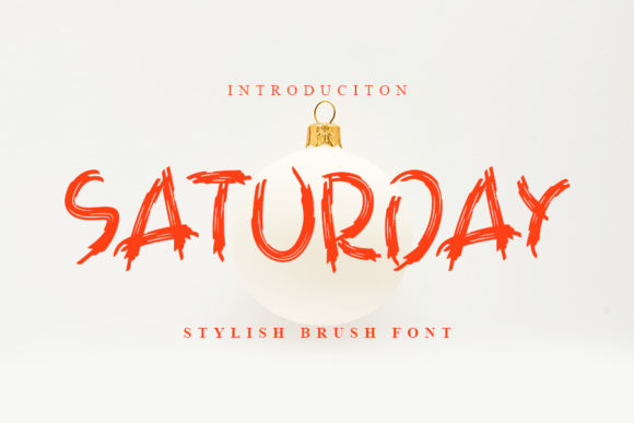 Saturday Display Font By ONE DESIGN