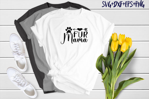 Cat Design: Fur Mama Graphic T-shirt Designs By SVG_Huge