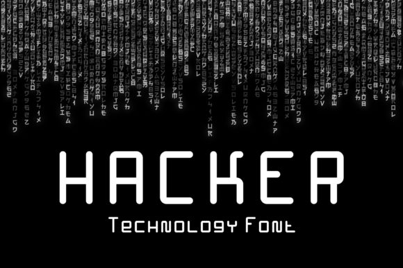 Hacker Display-Schriftarten Schriftart Von HipFonts
