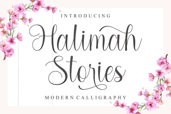 Halimah Stories Script & Handwritten Font By MJB Letters