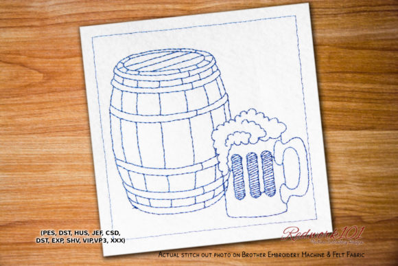Beer Can Lineart Wijn & Dranken Borduurwerkdesigns Door Redwork101