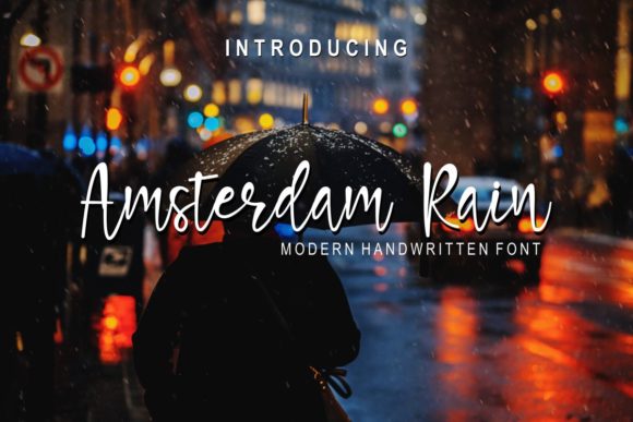 Amsterdam Rain Script & Handwritten Font By Pidco.art