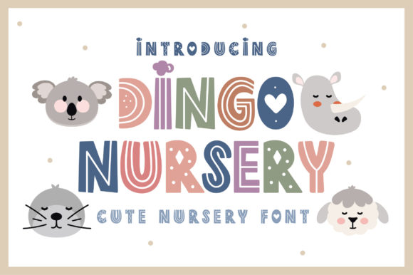 Dingo Nursery Display Font By Caoca Studio