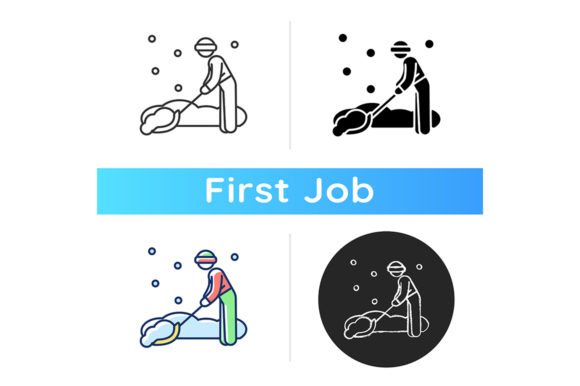 Snow Removal Job Icon Graphic Icons By bsd studio