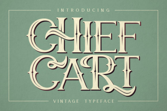 Chief Cart Blackletter Font By Maulana Creative