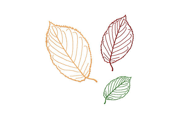 Beech Tree Leaves Forest & Trees Embroidery Design By EmbArt