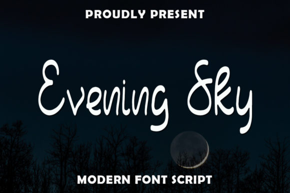 Evening Sky Script & Handwritten Font By rangkaiaksara