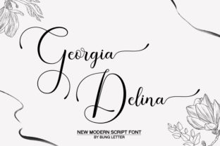 Georgia Delina Script & Handwritten Font By bungreja123 15