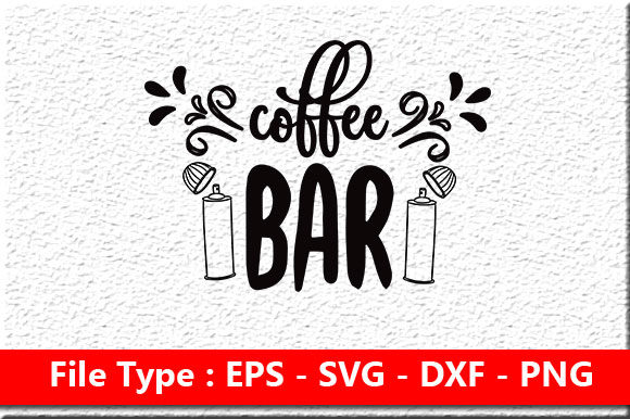 Coffee Svg Design ,Coffee Bar Illustration Modèles d'Impression Par Mou_graphics