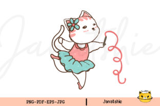 Cute Funny Cat Clipart PNG Sports Set Illustration Illustrations Imprimables Par Janatshie 3