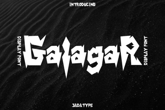 Galagar Font Display Font Di jadatype