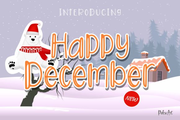 Happy December Display Font By Pidco.art